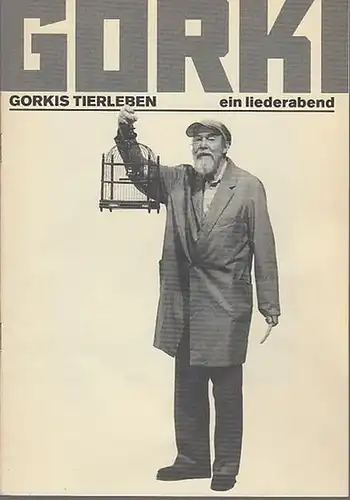Gorkis Tierleben. Ein Liederabend.   Spielzeit 1995 / 1996.  Intendant Bernd Wilms.  Programm / Regie Dominik Wilgenbus und Berd Wilms.  Bühne.. 
