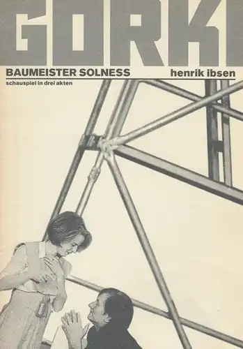 Baumeister Solness. Schauspiel in drei Akten.  Spielzeit 1995 / 1996.  Intendant   Bernd Wilms.    Regie  Ari Zinger. Bühne.. 