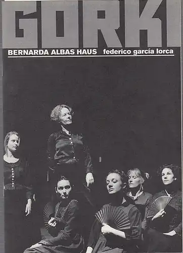 Bernarda Albas Haus.  Spielzeit 1999 / 2000.  Intendant Bernd Wilms.   Regie  Erich Sidler. Ausstattung Dirk Becker / Renee Listerdal. Dramaturgie Birgit Rasch.   Musik  Uwe Hilprecht.  Darsteller  Monika lennartz / Manja Behrens / / Karina Fallenstein / 