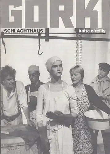 Schlachthaus. Spielzeit 1999 / 2000.  Intendant Bernd Wilms.  Regie Martin Kloepfer.  Ausstattung  Elissa Bier. Dramaturgie  Marie-Luise Rötzer.    Darsteller Manfred Meihöfer / Ruth Reinecke / Katja Zinsmeister / Ulrich Anschütz / Andreas Bisowski