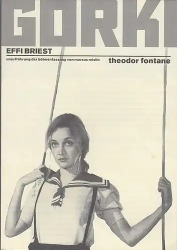Effi Briest. Uraufführung der Bühnenfassung von Marcus Mislin.  Spielzeit 1997 / 1998.  Intendant Bernd Wilms. Regie Deborah Epstein / Marcus Mislin.  Ausstattung.. 