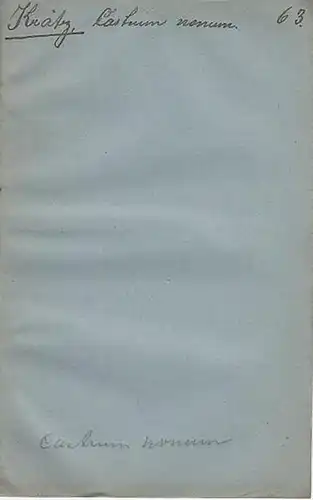 Krätz, Dr: Historische Nachricht von dem Castrum Nonum oder der Negenborch. Mitgeteilt von Dr. Krätz in Hildesheim. 