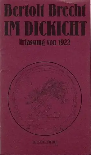 Im Dickicht.   Urfassung von 1922. Spielzeit  1997.   Regie Johanna Schall.   Dramaturgie  Annette Reber.   Kostüm.. 