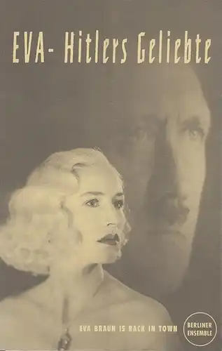 Berliner Ensemble. Stefan Kolditz: EVA - Hitlers Geliebte. Uraufführung.    Spielzeit 1996.  Direktion Richard Handwerk.  Spielleitung  Stephan Suschke.      Kostüm  Barbara Naujok.  .   Bühnenbild Jurij Mirtschin.   Darsteller   Corinna Harfouch.