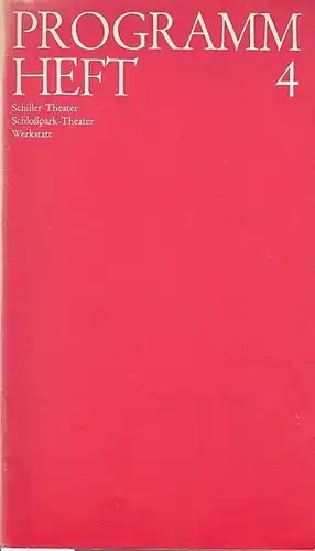 Schiller-Theater Berlin-Charlottenburg.  Schloßpark-Theater Werkstatt.   Generalintendant Hans Lietzau.   Ludwig Thoma: Moral. Komödie in 3 Akten.   Spielzeit  1973 /.. 