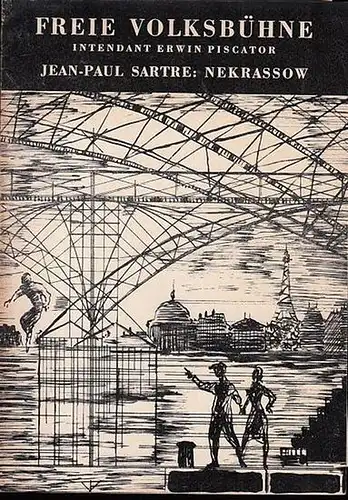 Freie Volksbühne Berlin.  Jean-Paul Sartre: Nekrassow.  Spielzeit  1964 / 1965. Heft 5.  Inszenierung  Robert Freitag.   Bühnenbild /...