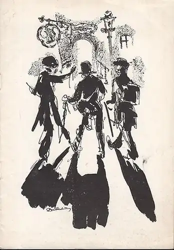 Landestheater Parchim.   Johann  Nepomuk Nestroy: Spielzeit 1952 / 1953. Intendant: Hans Ohloff. Inszenierung: Arthur Mohr Neudek, Bühne: Kurt Weißenow, Darsteller: Viktor Lindner.. 