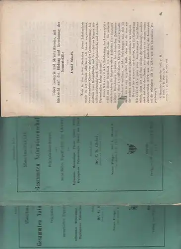 Zeitschrift für die gesammten Naturwissenschaften. - C. Giebel / W. Heintz / M. Siewert (Red.): Zeitschrift für die gesammten (gesamten) Naturwissenschaften. Neue Folge 1874 Band...