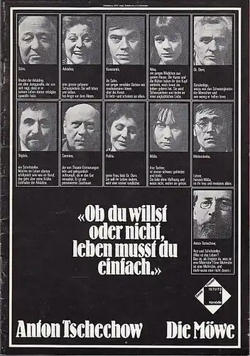 Basler Theater  Komödie.   Tschechow, Anton: Die Möwe.  Komödie in 4 Akten.  Spielzeit 1971 / 1972  -  4...