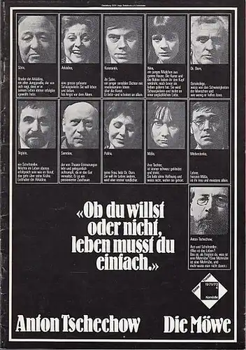 Basler Theater  Komödie.   Tschechow, Anton: Die Möwe.  Komödie in 4 Akten.  Spielzeit 1971 / 1972     4.. 