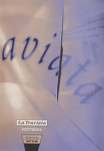 Berlin, Komische Oper. Musik v. Verdi, Giuseppe: La Traviata.  Oper in 3 Akten ( 4 Bildern ). Spielzeit 1994.  Inszenierung  Kupfer, Harry.. 