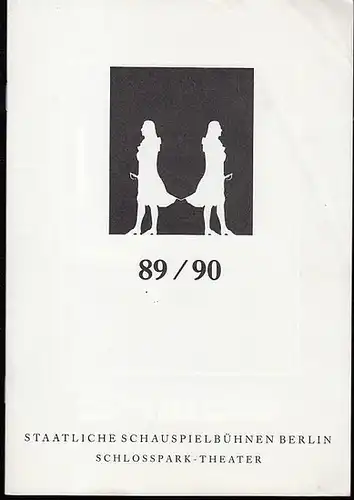 Programm für die Spielzeit 1989 / 1990.  Generalintendant Sasse, Heribert