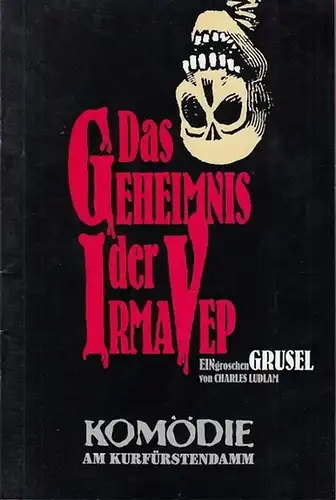 Das Gemeimnis der Irma Vep. Eingroschengrusel.    Spielzeit 1996 / 1997. Direktion Wölffer. Regie Woelffer, Martin.  Musik  Hannan, Andrew.. 