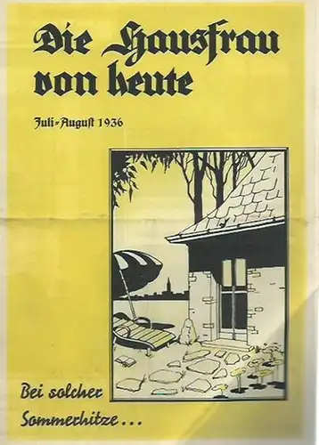 Berliner Städtische Gaswerke Akt.-Ges. - GASAG: GASAG - Rechnung der Geschäftsstelle Pankow vom 14.8.1936. Mit Werbung für den neuen Gas-Kühlschrank: Die Hausfrau von heute. Bei solcher Sommerhitze Juli /August 1936. 