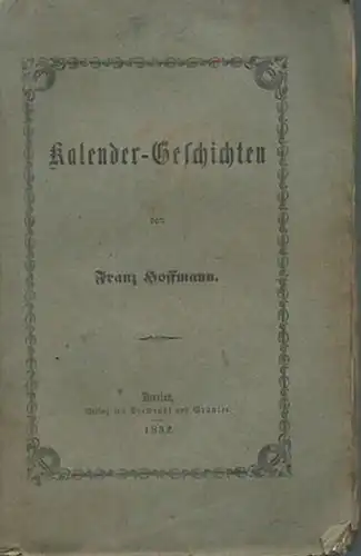 Hoffmann, Franz: Kalender-Geschichten. 