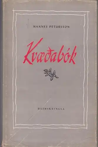 Petursson, Hannes: Kvaedabok : Önnur prentun. 