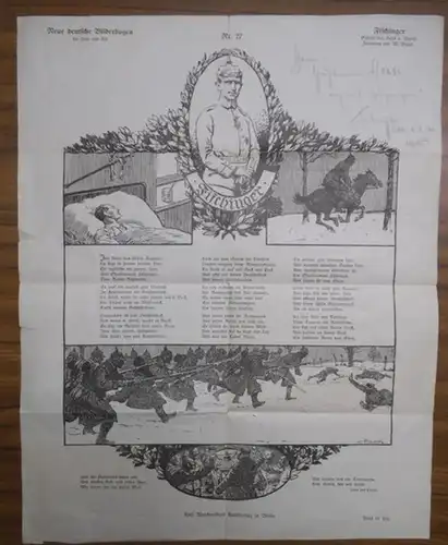 Neue deutsche Bilderbogen - Hans von Pezold / W. Planck (Zeichnungen): Neue deutsche Bilderbogen für Jung und Alt. Nr. 27: Fischinger: Gedicht von Hans v. Pezold. Zeichnung von W. Planck. 