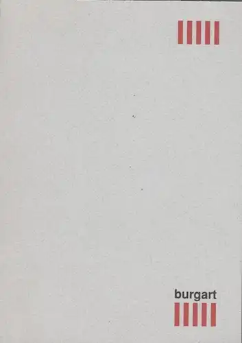 Burgart Presse: Katalog. 16  Drucke der burgart - presse,  plus 3 bibliographische Drucke, Fachwerkpyramide und Die Arche Noah. 