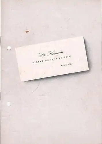 Die Komödie. Programmheft  der Spielzeit 1955 / 1956. Mit Besetzungsliste zu: Viktoria ( Somerset Maugham ).    Regie: Schündler, Rudolf.. 
