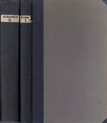 Kirchner, Joachim: Die Grundlagen des deutschen Zeitschriftenwesens. Komplett in 2 Bänden. Mit einer Gesamtbibliographie der deutschen Zeitschriften bis zum Jahre 1790. Erster Teil: Bibliographische und.. 