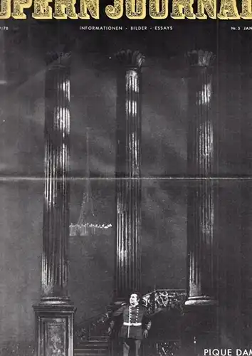 Opern Journal.- Deutsche Oper Berlin. Sellner, Gustav Rudolf  (Hrsg.) - Thomas-M. Langner (Textred.) /  Wilhelm Reinking (Bildred.): Opernjournal / Das Opern Journal -  Spielzeit 1969/70  Nr. 5  Januar    Informationen-Bilder-Essays. 