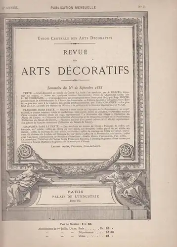 Union Centrale des Arts Decoratifs (Ed.) / Champier, Victor (rédacteur en chef): Revue des Arts Decoratifs - 9e  Année,  No. 3 -  Septembre 1888. 