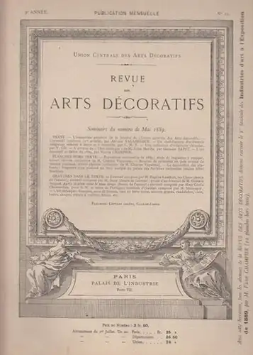Union Centrale des Arts Decoratifs (Ed.) / Champier, Victor (rédacteur en chef): Revue des Arts Decoratifs - 9e  Année,  No. 11  -  Juin  1889. 
