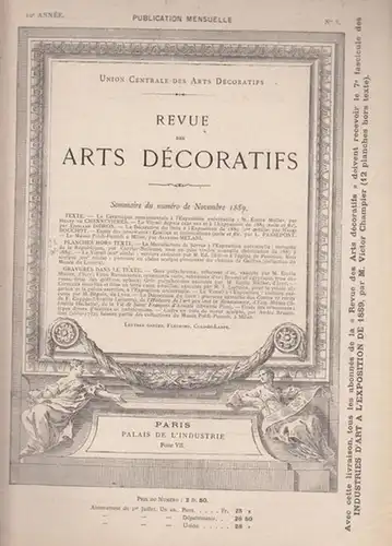 Revue des Arts Decoratifs - 10e  Année,  No. 5 -  Novembre 1889