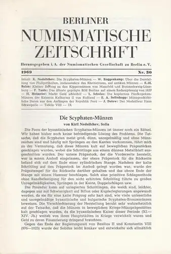 Numismatische Gesellschaft zu Berlin (Hrsg.) -  Fritz Taute  (Schriftltg.): Berliner Numismatische Zeitschrift. 1969 - Nr. 30.   Band III. 