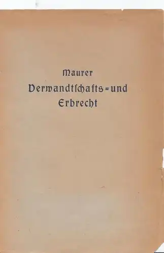 Maurer, Konrad: Verwandtschafts- und Erbrecht samt Pfandrecht nach altnordischem Rechte. (= Vorlesungen über Altnordische Rechtsgeschichte, Band III). 