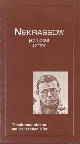 Berlin, Theatermanufaktur am Halleschen Ufer.   Sartre, Jean Paul: Nekrassow. Spielzeit 1986.  Inszenierung Zonschitz, Otto.  Bühne Zoteno, Osvaldo.   Darsteller Büschken.. 