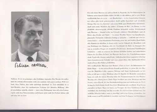 Schlossparktheater Berlin.   Boleslaw Barlog (Intendanz).   Marceau, Felicien: Das Ei. Spielzeit  1957 / 1958. Heft 69.  Inszenierung und Bühnenbilder: Willi.. 