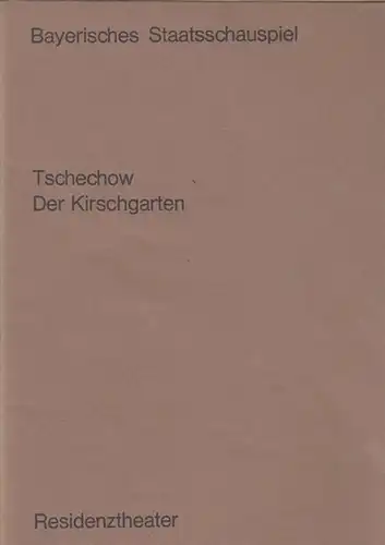 Bayerisches Staatsschauspiel. Residenztheater. - Tschechow (Cechov), Anton: Der Kirschgarten. Spielzeit 1970 / 1971.  Inszenierung Noelte, Rudolf.  Bühne Jordan, hanne.  Kostüme Urbacic, Elisabeth...