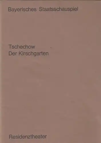 Bayerisches Staatsschauspiel. Residenztheater.   Tschechow (Cechov), Anton: Der Kirschgarten. Spielzeit 1970 / 1971.  Inszenierung Noelte, Rudolf.  Bühne Jordan, hanne.  Kostüme Urbacic.. 