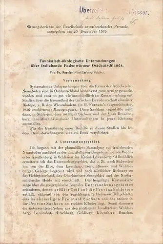 Paesler, Fr: Faunistisch-ökologische Untersuchungen  über freilebende Fadenwürmer Ostdeutschlands. (Sitzungsberichte der Gesellschaft naturforschender Freunde , 20. Dezember 1939). 
