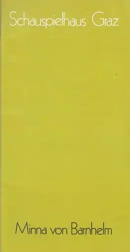 Minna von Barnhelm.  Spielzeit 1979 / 1980. Intendant Nemeth, Carl Dr.  Inszenierung  Lotschak, Peter.  Bühne Heger, H.M.   Kostüme Mayer.. 