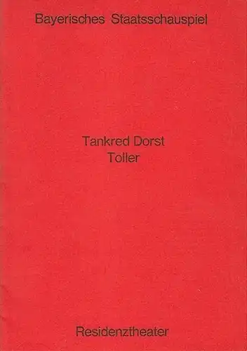 Toller. Spielzeit 1970. Inszenierung: Hackemann, Dieter. Bühne / Kostüm: Lenneweit, H.W. Darsteller: Striebeck, Jochen / Anthoff, Gerd / Röbke, Willi / Gempart, Michael / Scholl, Sascha / Zimmermann, Hans  und viele andere