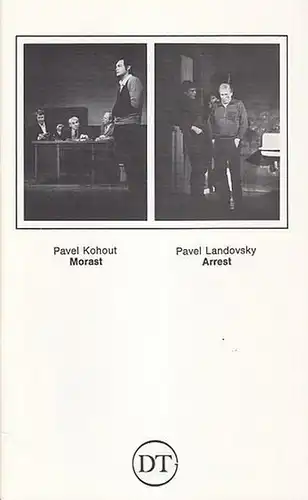 1. Morast.  Uraufführung.  2. Arrest.  Deutsche Erstaufführung. Spielzeit 1981 / 1982. Heft 500. Inszenierung: Manker, Gustav. Kostüme: Kloiber, Susanne. Bühne:  Richter.. 