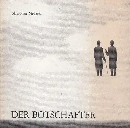 Hannover, Niedersächsisches Staatstheater. - Mrozek, Slawomir: Der Botschafter. Spielzeit 1983.  Inszenierung Fricke, Peter.   Kostüm / Bühne Nielsen, A.R.  Darsteller Treuke, Hans...