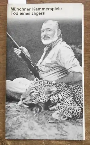 Tod eines Jägers. Spielzeit 1977 / 1978.   Inszenierung  Haeussermann, Ernst.  Ausstattung Schneider - Siemssen. Darsteller: Wicki, Bernhard
