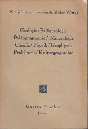 Fischer, Gustav, Jena. - Hrsg.:  Dames, W. / Kayser, E. / Koken, E. / Pomjeckj, J.F. / Huene, Fr. Freiherr von: Gustav Fischer, Jena...