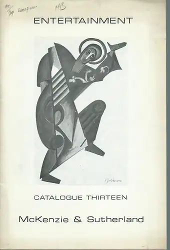 McKenzie & Sutherland, Ewell, Epsom: 4 catalogues: Entertainment. 1) Catalogue Twelve with 421 Numbers / 2) Thirteen with 562 Numbers - Books on the theatre and related subjects / 3) Sixteen with 596 Numbers  - Books on the theatre and related subjects / 