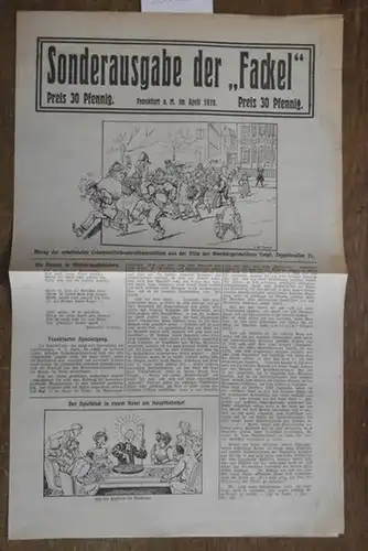 Fackel, Die. - J. B. K. Müller (für den Text verantwortlich): Sonderausgabe der 'Fackel'. Frankfurt a. M. im April 1919. 