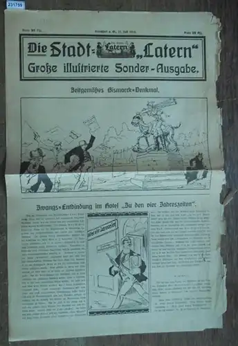 Stadtlatern, Die. - Schmidter, August: Die Stadt-'Latern'. 21. Juli 1919. Große illustrierte Sonder-Ausgabe. 
