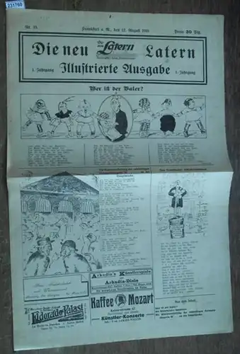 Zimmermann, Heinz: Die neu Latern. Jahrgang 1, Nr.19. Herausgeber: Heinz Zimmermann. Illustrierte Ausgabe. 