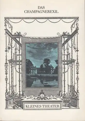 Berlin, Kleines Theater, Südwestkorso.   Badan, Pierre: Das Champagnerexil.  Spielzeit 1981 / 1982. Inszenierung: Badan, Pierre. Bühne / Kostüme: Juhrke, Werner. Darsteller: Mörger..