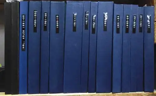 Adler.   Monatsblatt.   Schriftleitung: M. M. v. Weittenhiller / Walter Klemm (ab 1939): Adler. Monatsblatt der Kais. Kön. Heraldischen Gesellschaft. Jahrgänge 1.. 