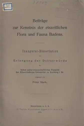 Stark, Peter: Beiträge zur Kenntnis der eiszeitlichen Flora und Fauna Badens. 