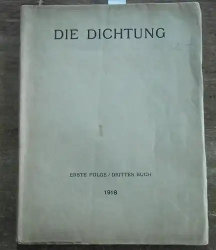 Kasack, Hermann: Das schöne Fräulein. Ein Stück in acht Szenen.  Enthalten in der Ersten Folge / Drittes Buch  von:  Die Dichtung, hrsg. von Wolf Przygode. 