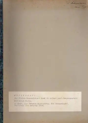 Mestwerdt, (Adolf) Prof.Dr: Das Minden-Ravensberger Land in seiner geologischen Vergangenheit. (Sonder-Abdruck aus "Minden-Ravensberg - Ein Heimatbuch".  Bielefeld und Leipzig 1929). 